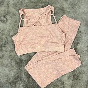 17.Buff bunny pink pattern xl bra large pant super soft